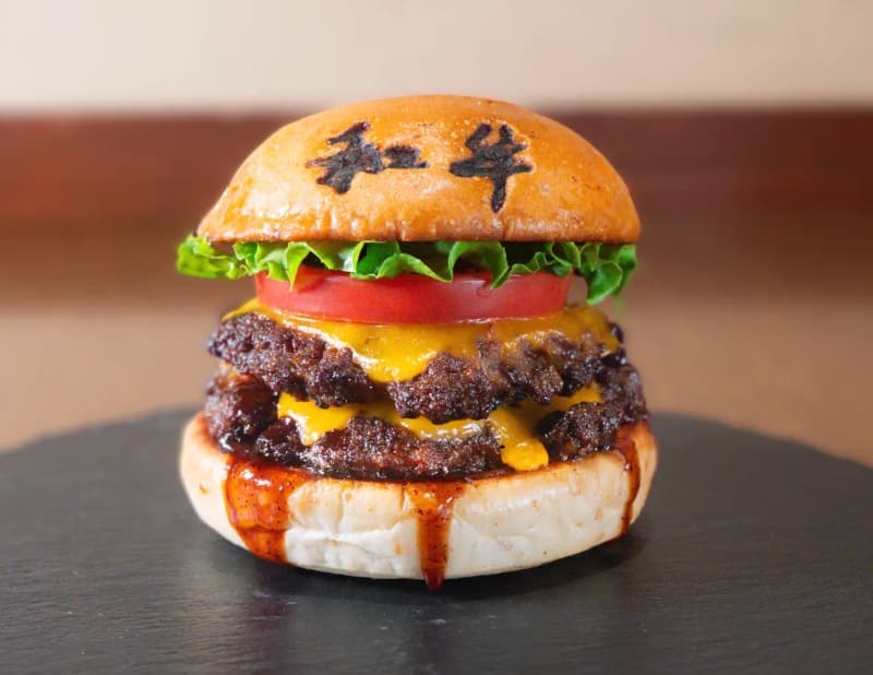 Halal Wagyu Morning Burger · Higashi-Ginza — Wagyu breakfast burger